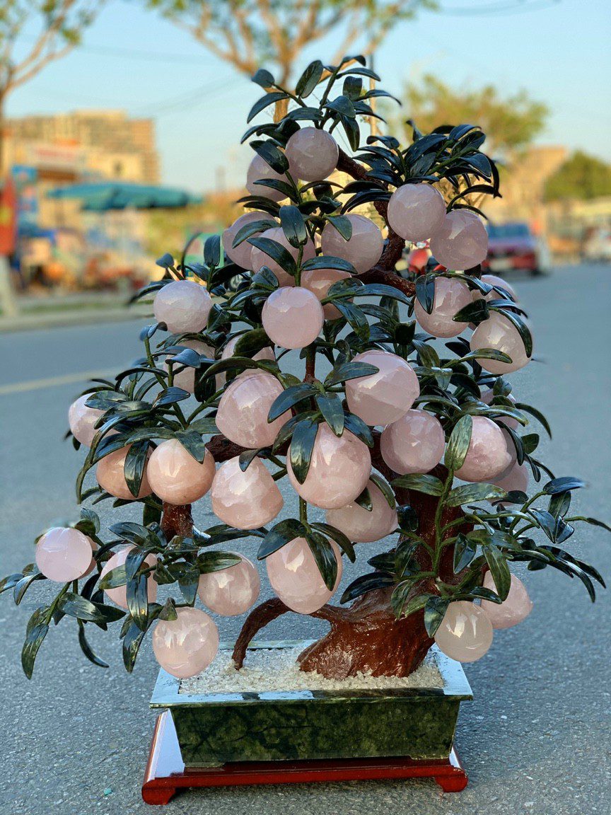 cây đào tiên thạch anh hồng