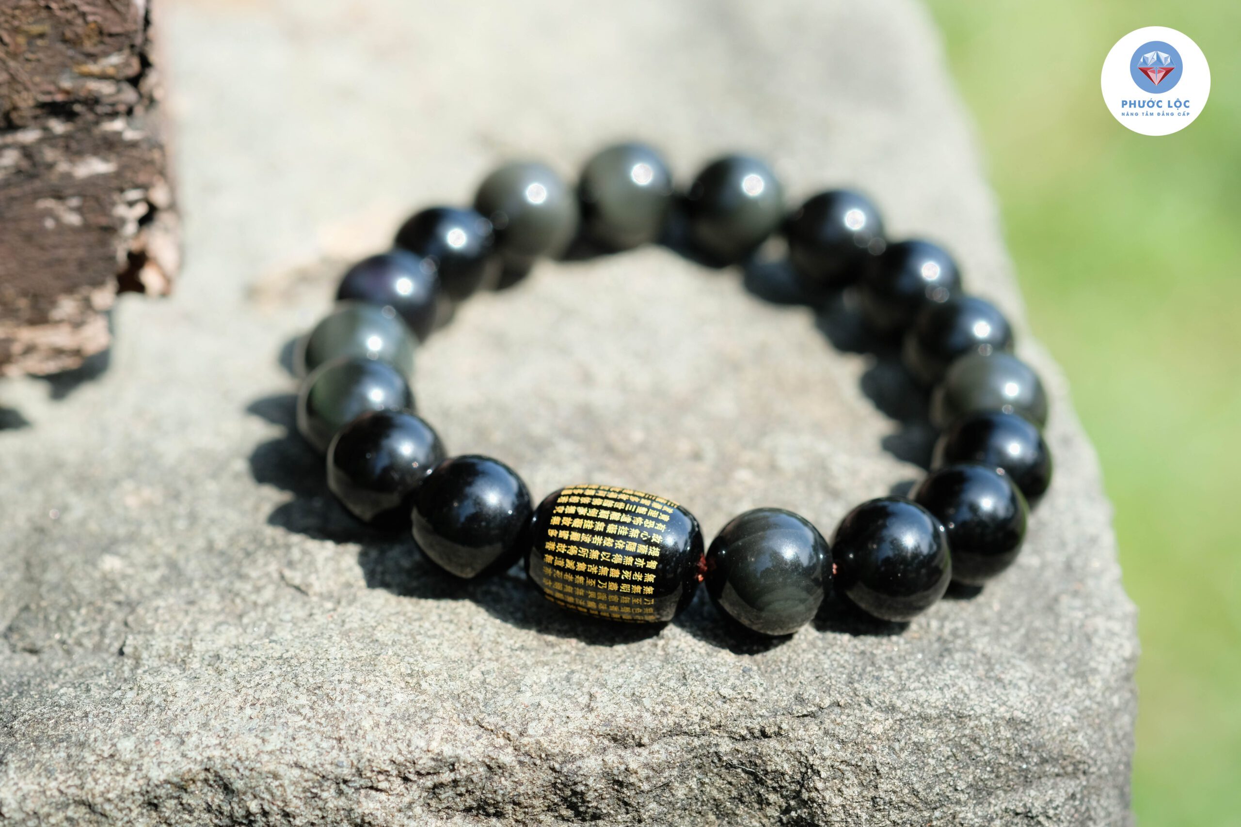 Vòng Tay Đá obisdian 10 Ly