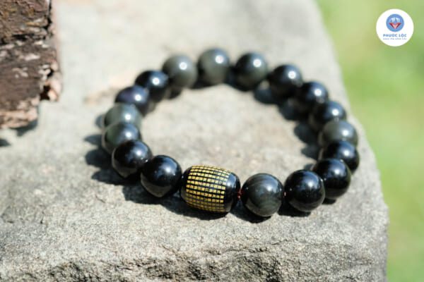 Vòng Tay Đá 0bisdian 10 Ly Vòng Tay Đá obisdian 10 Ly