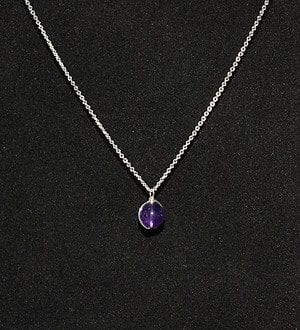 Dây Chuyền Thạch Anh Tím Bạc 925 Dây Chuyền Thạch Anh Tím Bạc 925