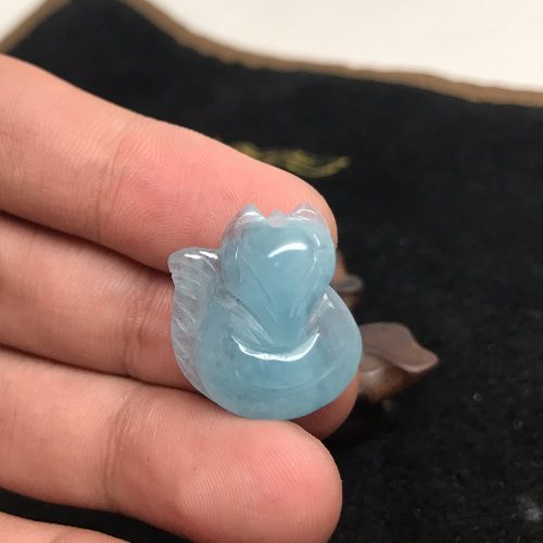 mặt dây chuyền hồ ly mặt dây chuyền hồ ly aquamarine
