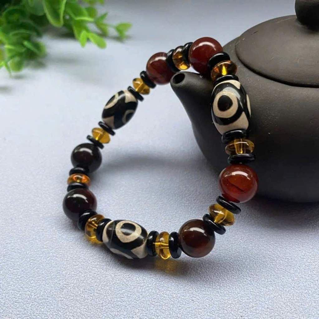 💫 Đeo Vòng Mã Não Tây Tạng – Kích Hoạt Năng Lượng, Chiêu Tài Và Hộ Thân 1 mã não tây tạng