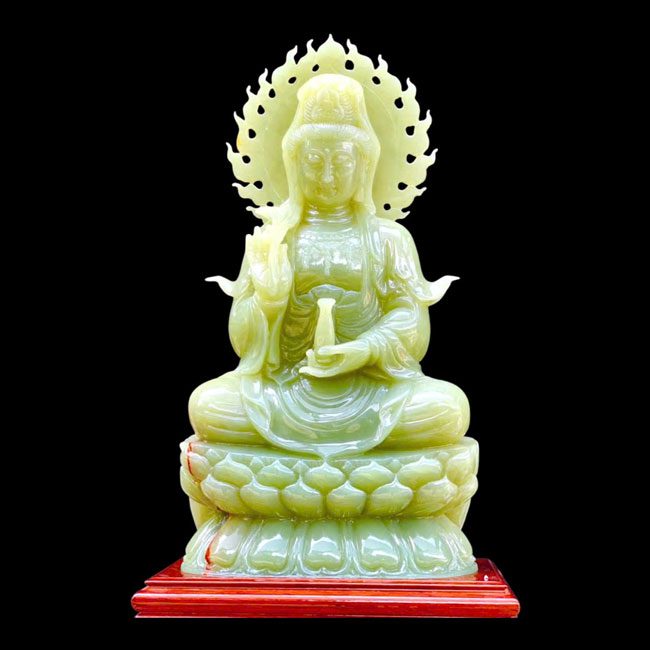 tượng đá ngọc xanh