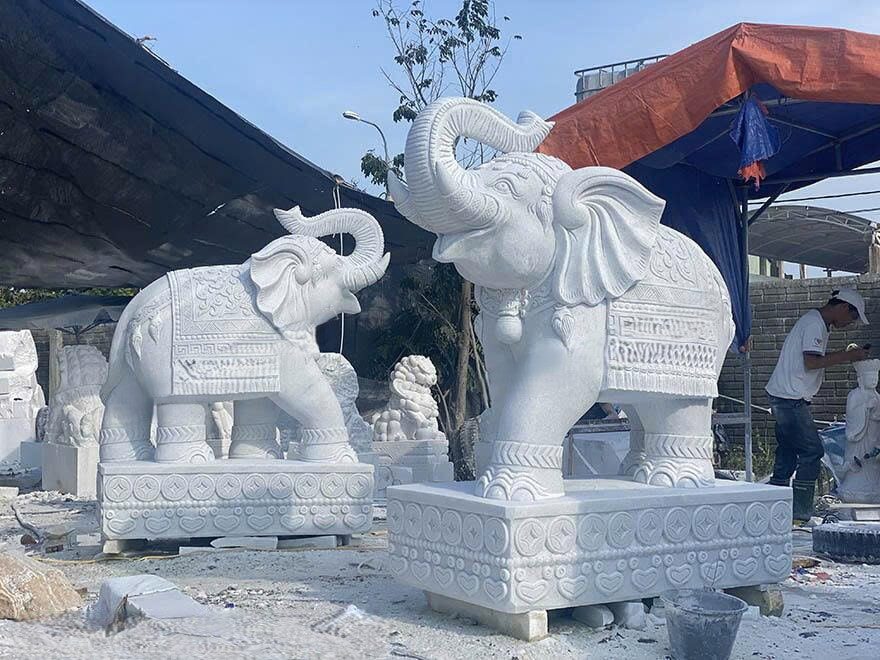 🪷 Tượng Đá Sân Vườn – Điểm Nhấn Phong Thủy Đầy Sinh Khí 3 tượng đá sân vườn