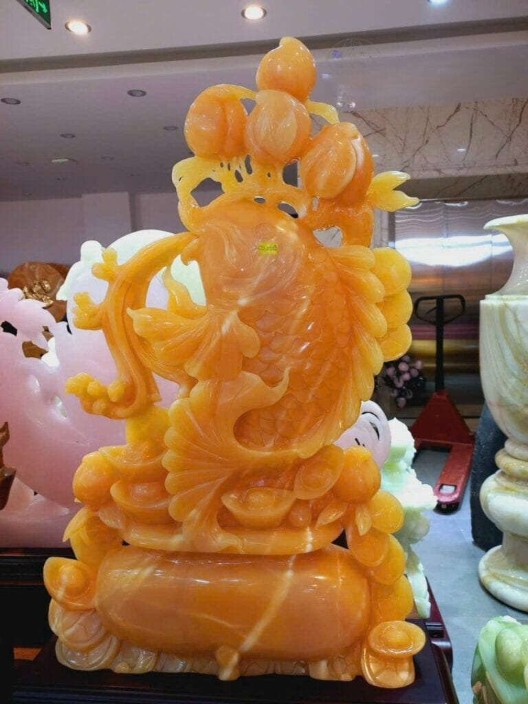 Top 5 Mẫu Tượng Cá Chép Hóa Rồng Đá Đẹp Nhất Năm 2025 – Sang Trọng Và Đầy Ý Nghĩa 3 ca 3